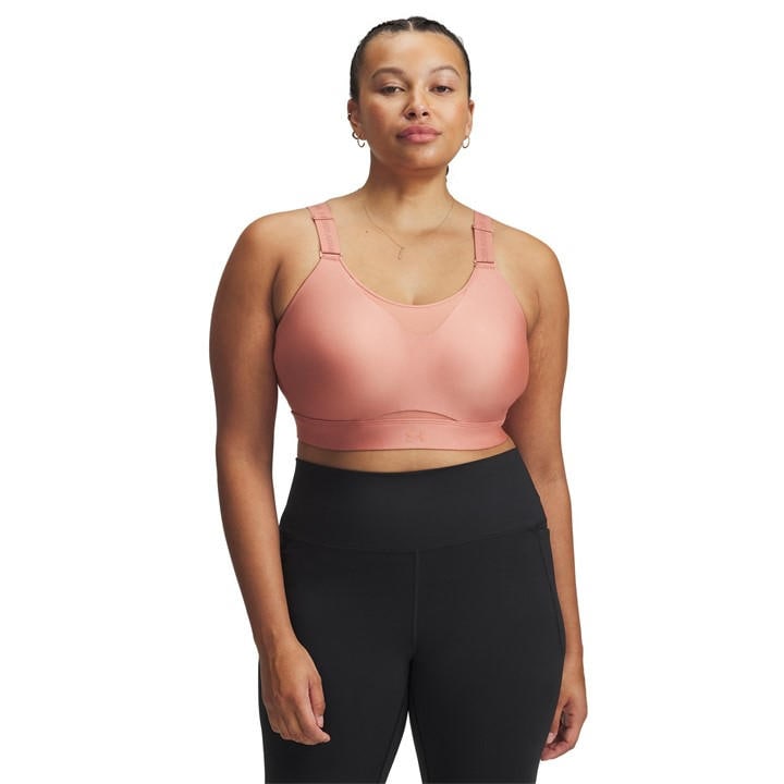 Under Armour Women's Pink Infin High Impact Sports Bra in Size XS, Sports Direct