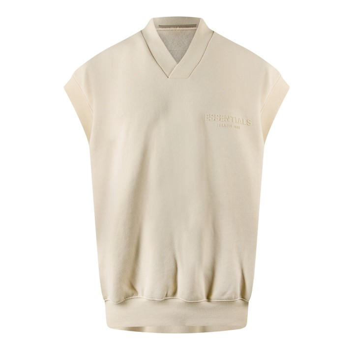 Fear Of God Essentials Men's Yellow Knitted Sweater Vest in Size L, Sports Direct