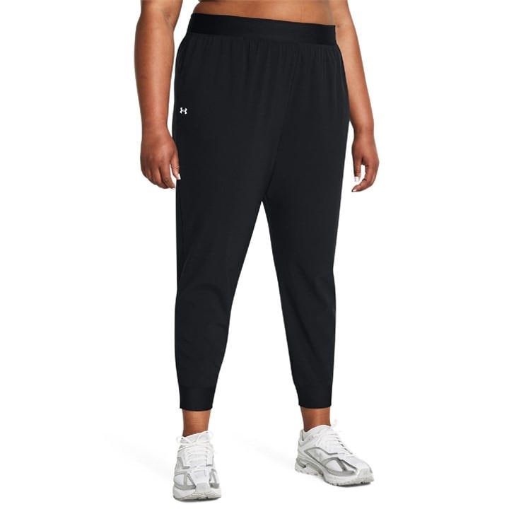Under Armour Women's Black Rival High-Rise Woven Pants