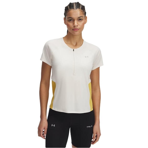 Brązowy - Under Armour - Trail Run Zip Top
