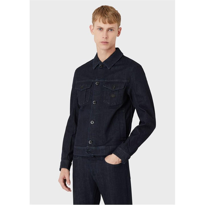 Emporio Armani Men's Blue Denim Jacket