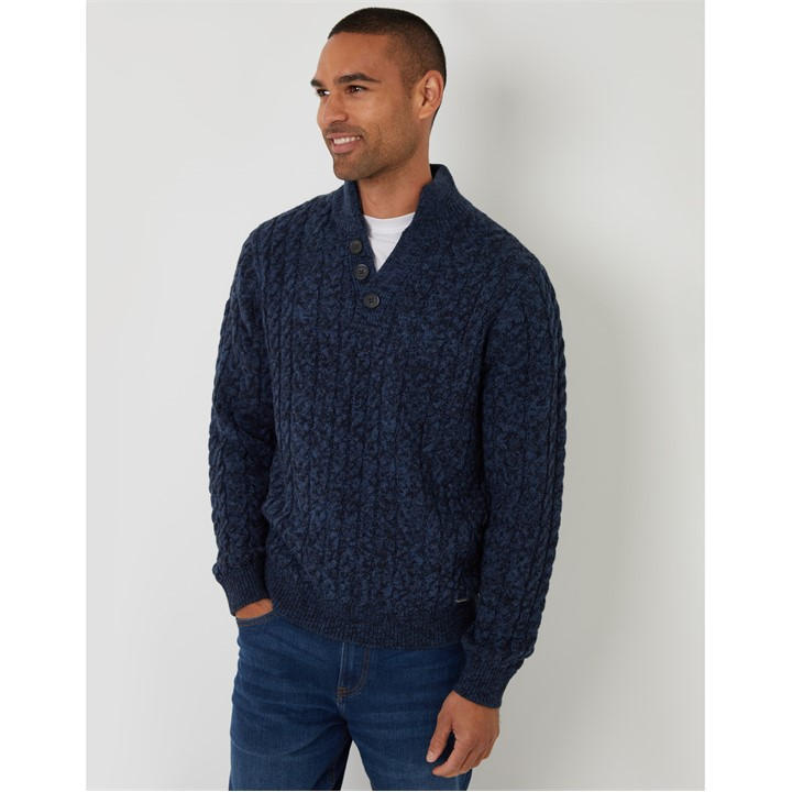 Threadbare Men's Blue Hastings Jumper Sn62
