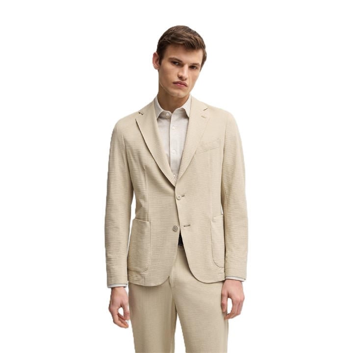 Boss Men's Beige P Hanry  Formal Jacket in Size XL, Sports Direct