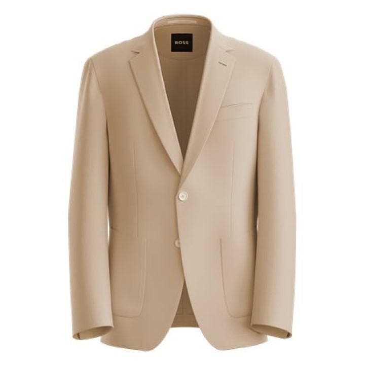 Boss Men's Beige Formal Jacket in Size M, Sports Direct
