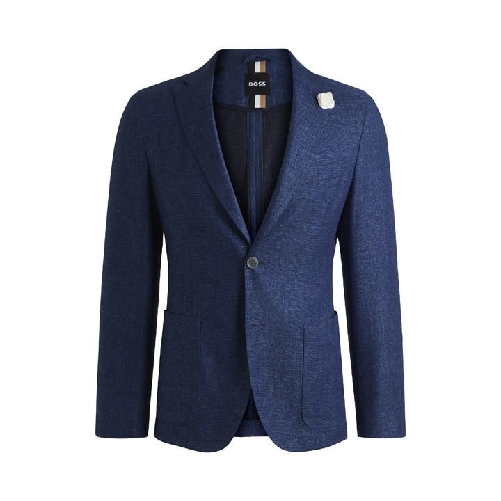 Boss Men' Blue C Hanry Formal Jacket in Size S, Sports Direct
