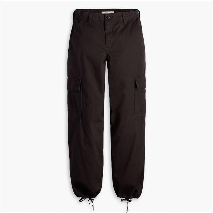 Levis Women's Black Baggy Cargo Jeans in Size 26 R, Sports Direct