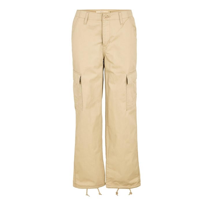 Levis Women's Beige Baggy Cargo Jeans in Size 29 L32, Sports Direct