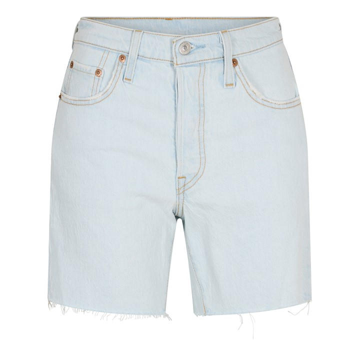 Levis Women's Blue Mid Thigh Denim Shorts in Size 27 L32, Sports Direct