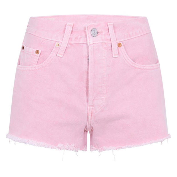 Quartz Pink - Levis - Women's Original Light Denim Shorts