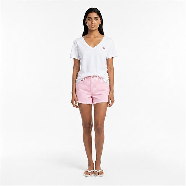 Quartz Pink - Levis - Women's Original Light Denim Shorts