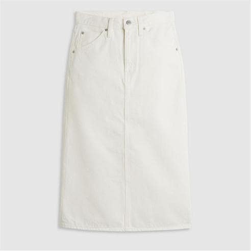 Levis - Women's High Rise Back Slit Denim Skirt