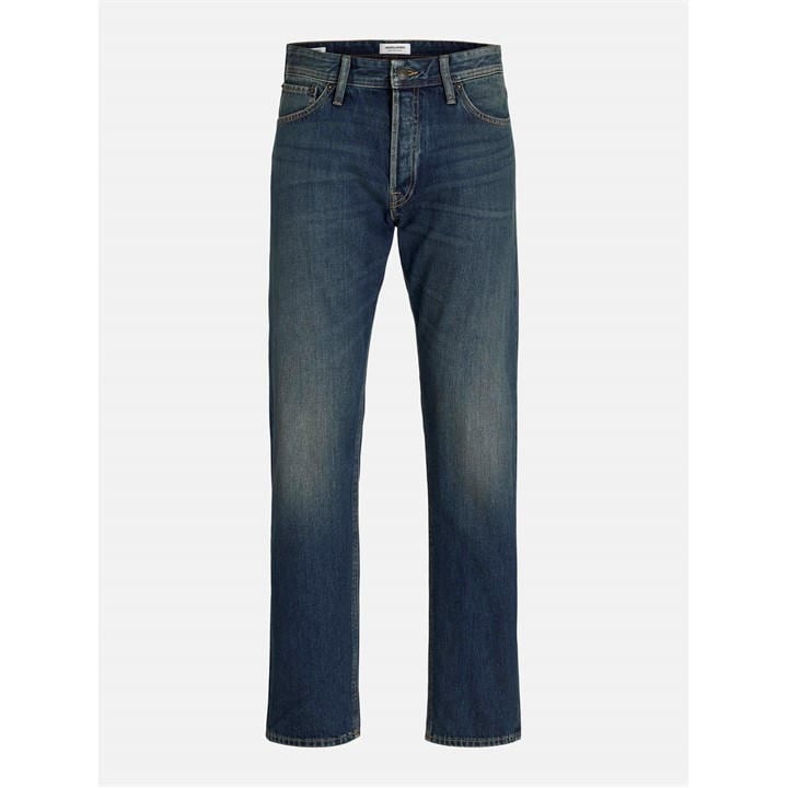 Jack And Jones Men's Blue Chris Straight Jeans in Size 34 R, Sports Direct