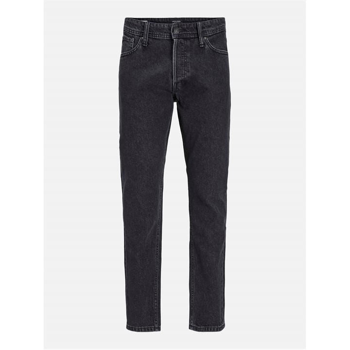 Jack And Jones Men's Black Eddie Wide Leg Jeans in Size 34 R, Sports Direct
