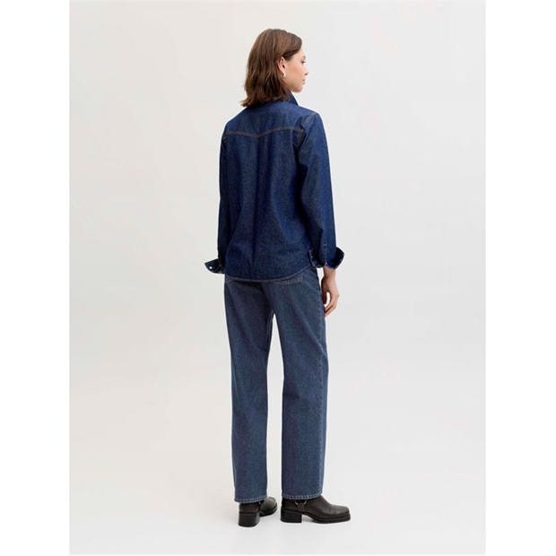 Dark Blue Denim - JJXX - Seville Loose Jeans Ladies
