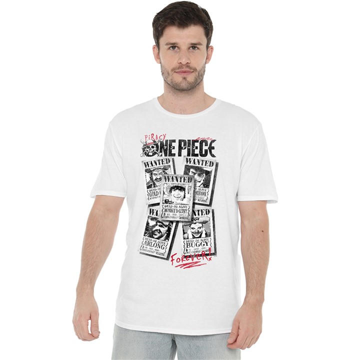 One Piece Men's White Wanted Posters T-Shirt in Size XL, Sports Direct