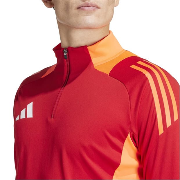 Power Red - adidas - Men's Tiro24 C Quarter Zip Fleece