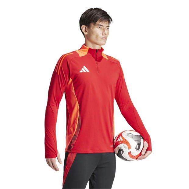 Power Red - adidas - Men's Tiro24 C Quarter Zip Fleece