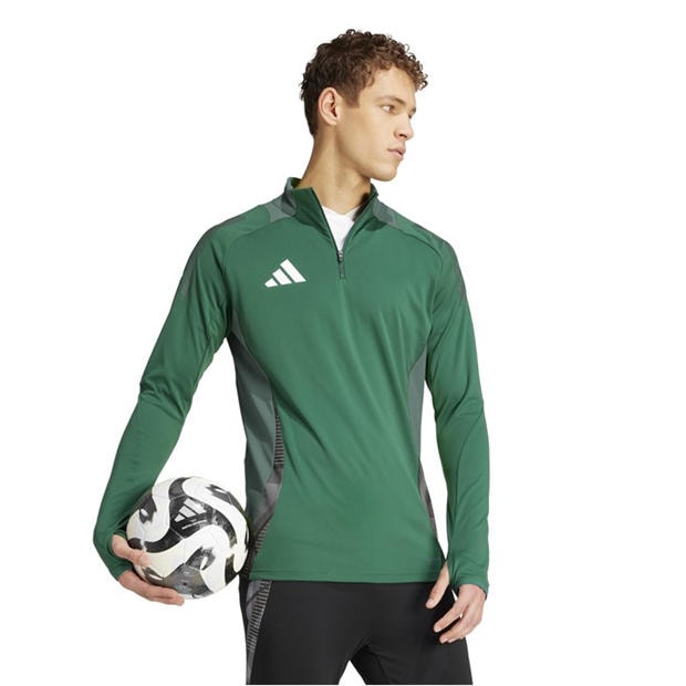 Dark Green - adidas - Men's Tiro24 C Quarter Zip Fleece