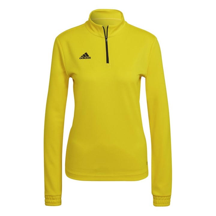 Adidas Women's Yellow 1/4 Zip Fleece in Size XS, Sports Direct