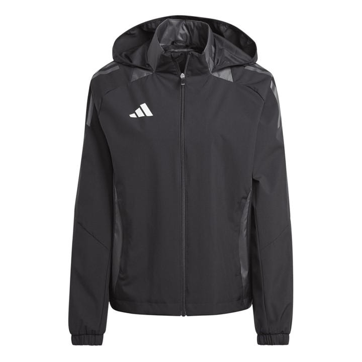 Adidas Women's Black Tiro24 Rain Anorak in Size L, Sports Direct
