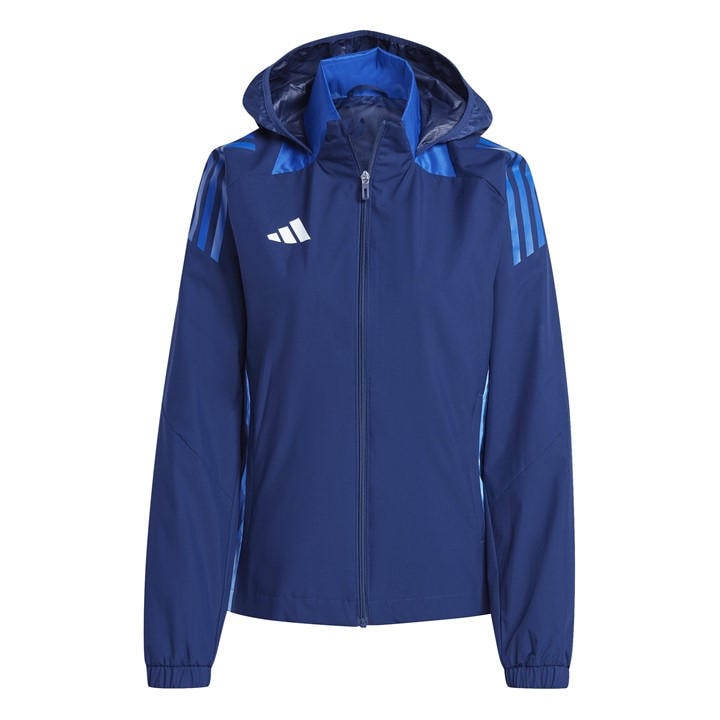 Adidas Women's Blue Rain Anorak in Size L, Sports Direct