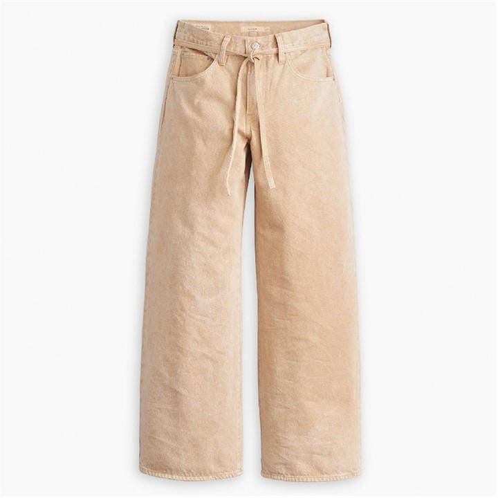 Levis Women's Beige Wide Leg Jeans in Size 25 S, Sports Direct