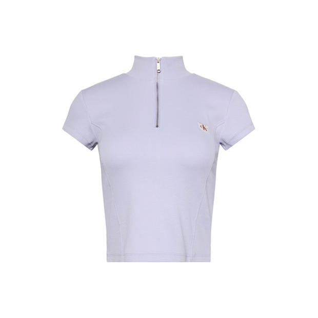 Cosmic Sky - Calvin Klein Jeans - Women's Knitted Short Sleeve Polo Shirt