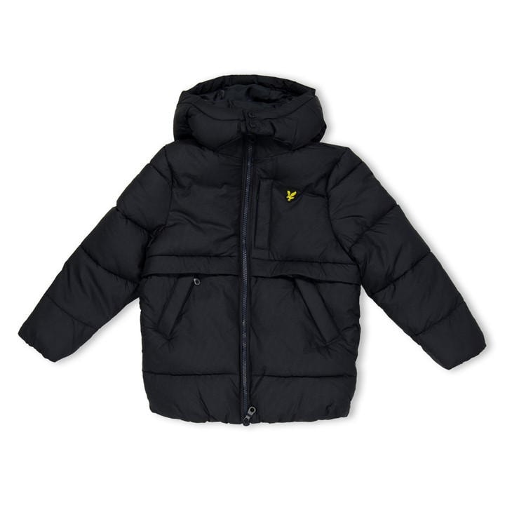 Lyle And Scott Boys Blue Kids' Ripstop Long Puffer Jacket in Size 5 - 6 Years, Sports Direct