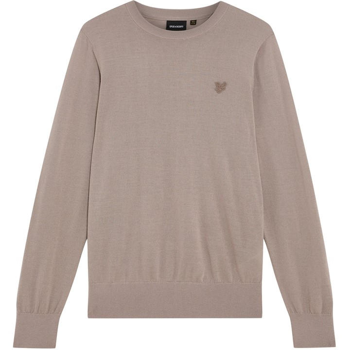 Lyle And Scott Men's Brown Crew Neck Jumper in Size XL, Sports Direct