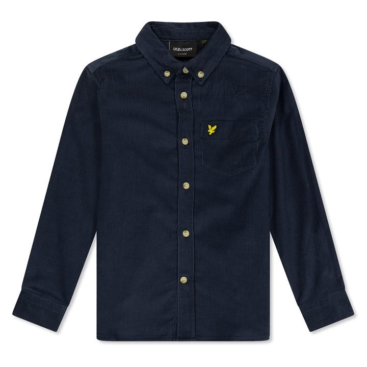 Lyle And Scott Boys Blue Kids' Long Sleeve Corduroy Shirt in Size 3 - 4 Years, Sports Direct