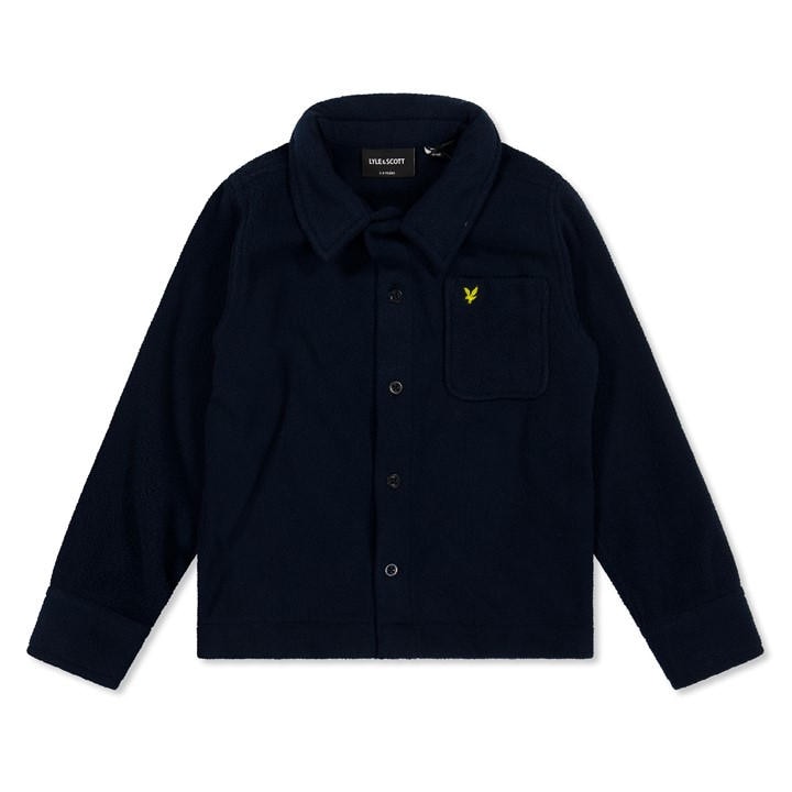 Lyle And Scott Boys Blue Kids' Polar Overshirt in Size 3 - 4 Years, Sports Direct