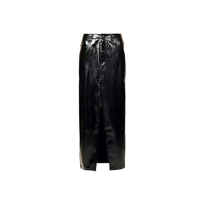 Amylynn Women's Black Lupe Slit Maxi Skirt in Size 8, Sports Direct