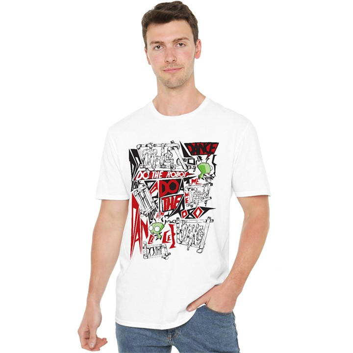 Men's White Other Invader Zim Do The Robot Gir T Shirt in Size XL, Sports Direct
