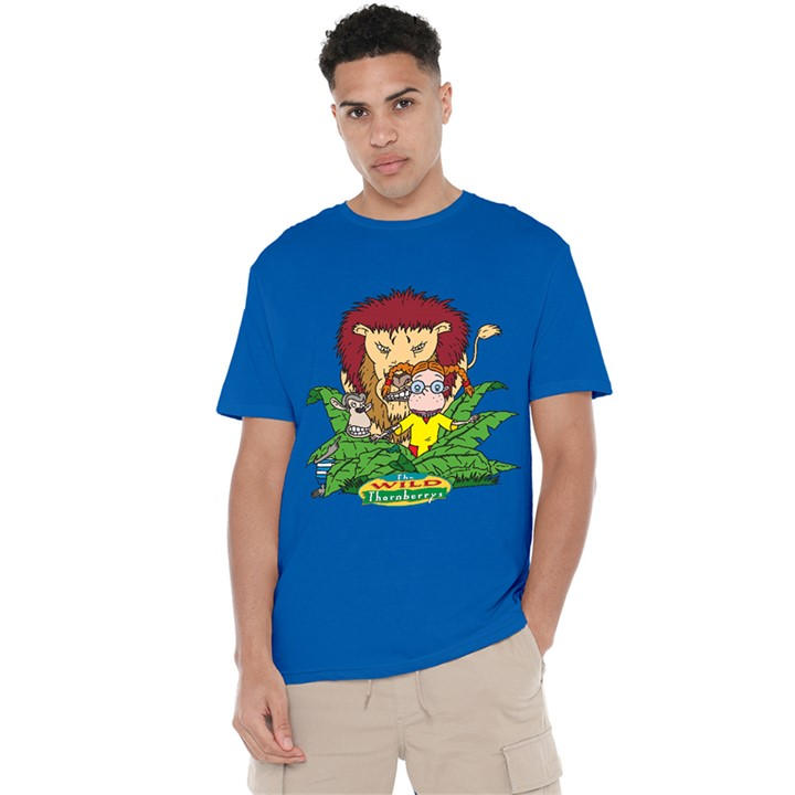 Men's Blue Other Wild Thornberrys Sneak Attack T Shirt Royal in Size 4XL, Sports Direct