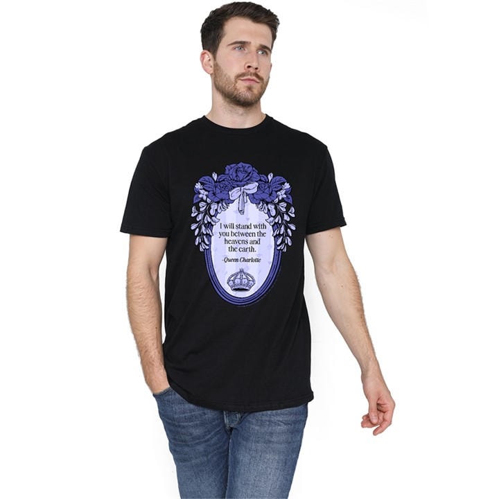 Bridgerton Men's Black I Will Stand With You T-Shirt in Size 2XL, Sports Direct