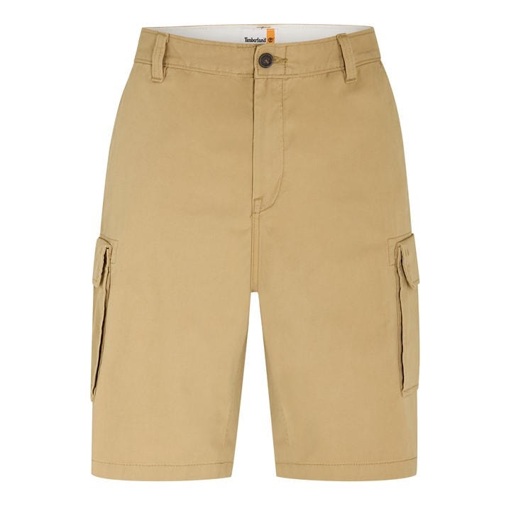 Timberland Men's Beige Twill Cargo Shorts in Size 32, Sports Direct