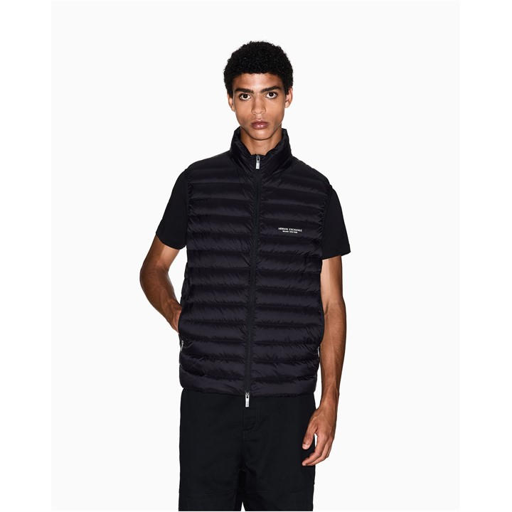 Armani Exchange Men's Black Down Waistcoat in Size XL, Sports Direct