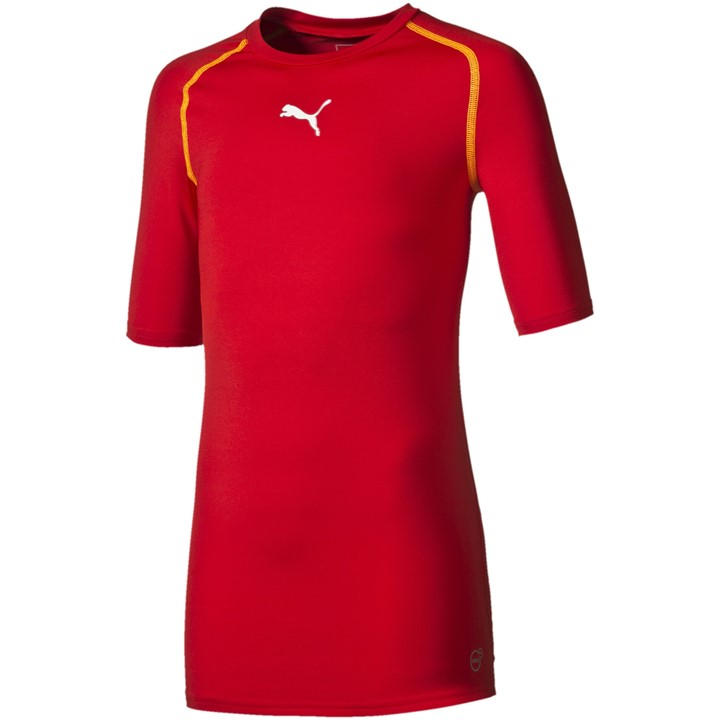 Puma  Kids Red (5) Tb Ss Tee (Vent)  in Size 5 - 6 Years, Sports Direct