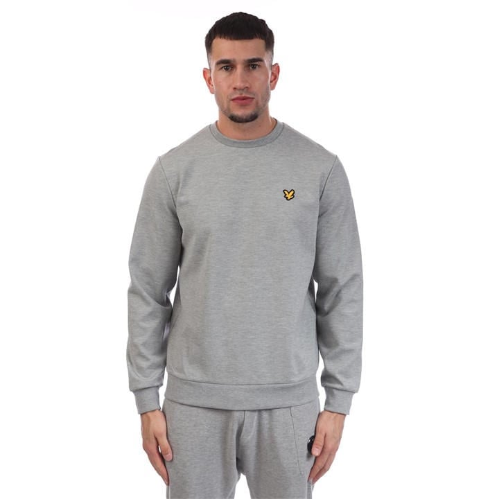 Lyle And Scott Men's Grey Crewneck Fly Fleece