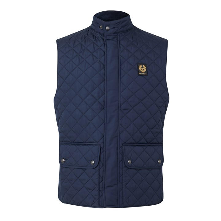 Belstaff Men's Blue Icon Gilet Sn64 in Size L, Sports Direct
