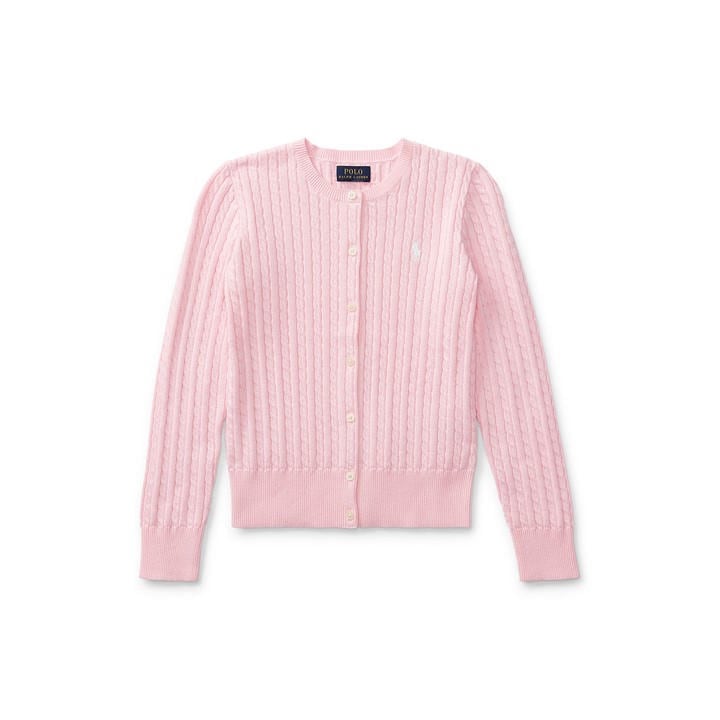 Polo Ralph Lauren Girls Pink Kids' Cable Cardigan in Size 9 - 10 Years, Sports Direct