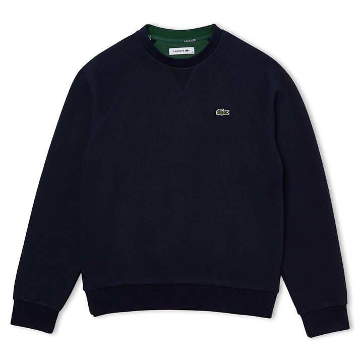 Lacoste Women's Blue Crewneck Sweatshirt, Sports Direct