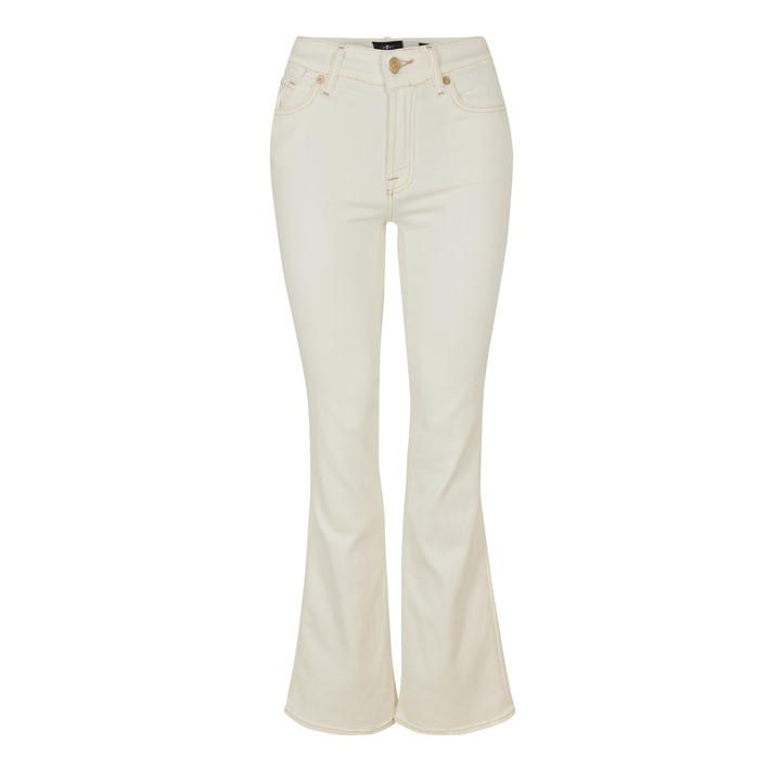 7 For All Mankind Women's White Bootcut Jeans in Size XL, Sports Direct