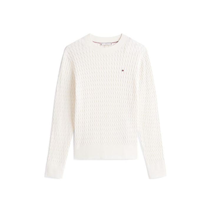 Tommy Hilfiger Women's Cream Tommy Cocbl Fne Knit Ld64 in Size 8, Sports Direct