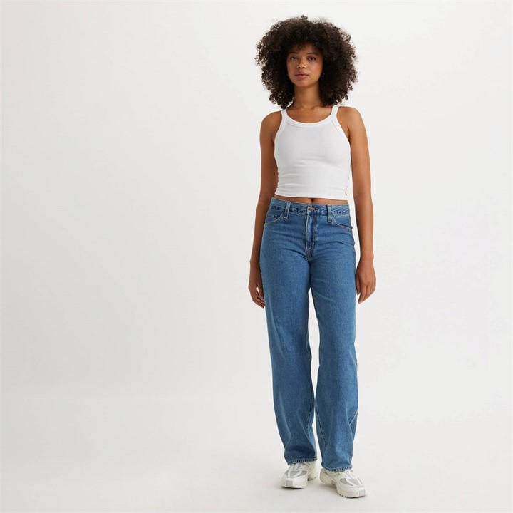 Levis Women's Blue Baggy Dad Jeans in Size 29 L32, Sports Direct