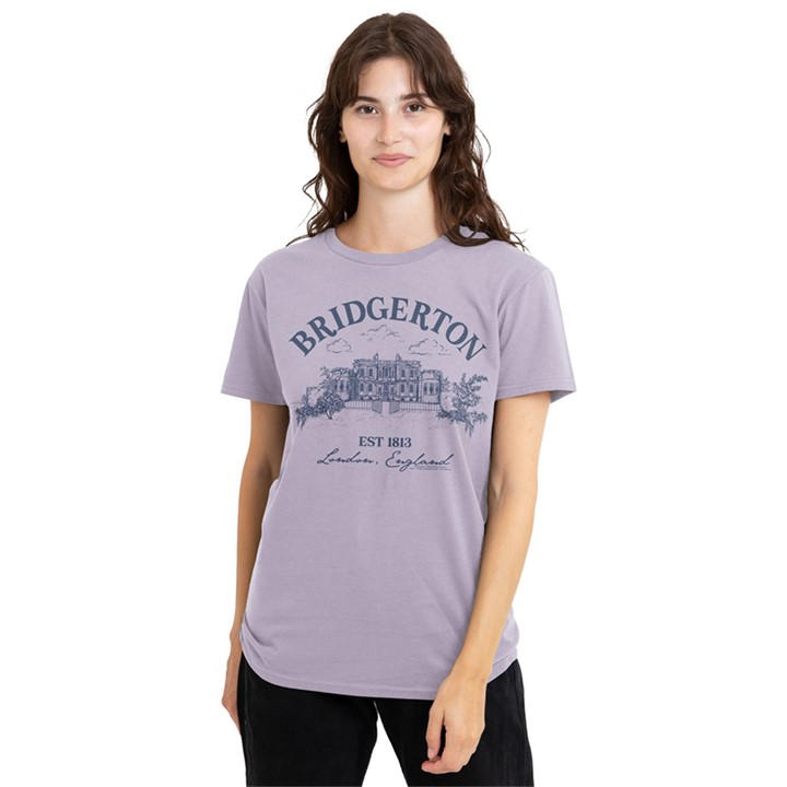 Bridgerton Women's Purple House T Shirt Lavendar, Sports Direct