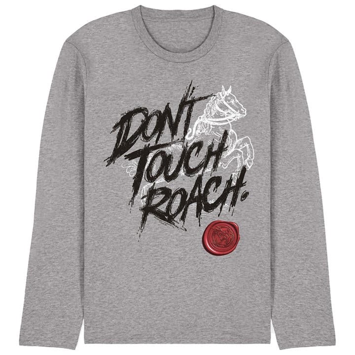 The Witcher Men's Grey Dont Touch Roach Long Sleeve T-Shirt in Size 2XL, Sports Direct