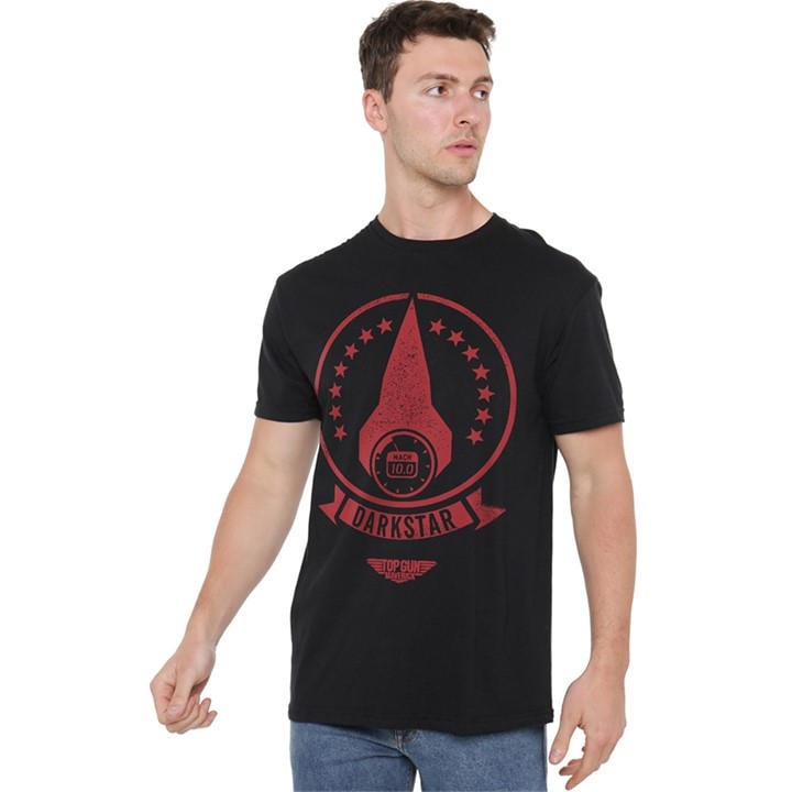 Top Gun Men's Black Darkstar Logo T Shirt in Size M, Sports Direct
