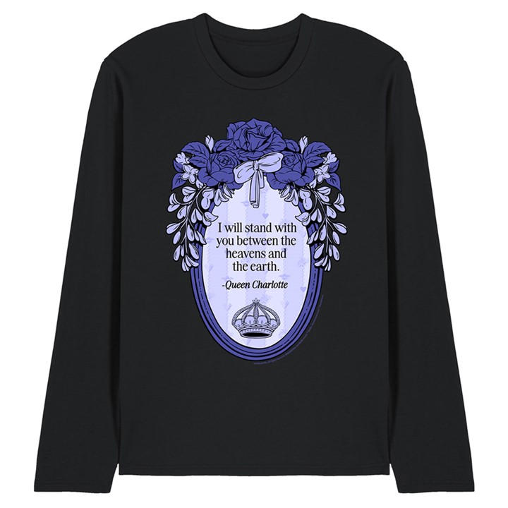 Bridgerton Men's Black I Will Stand With You Long Sleeve T-Shi in Size 2XL, Sports Direct