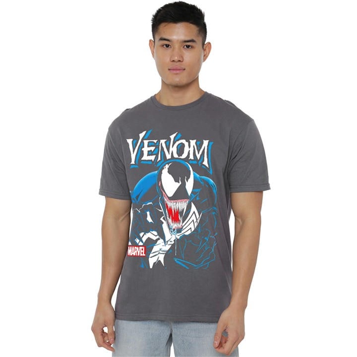 Marvel Men's Grey Venom Antihero T-Shirt in Size 4XL, Sports Direct